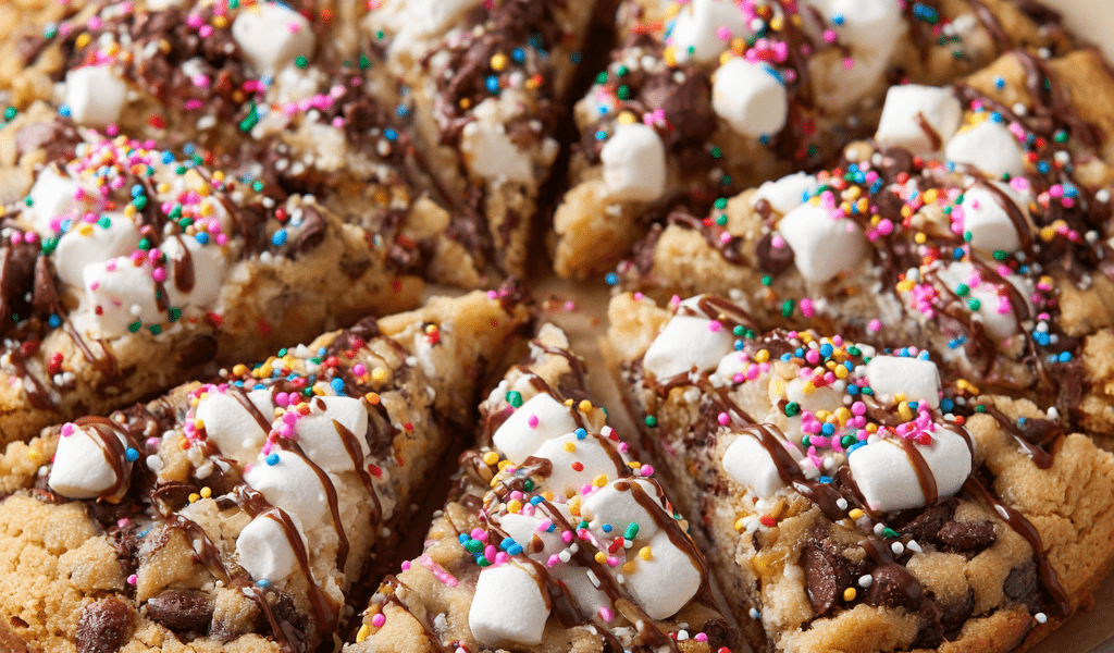 Chocolate Chip Cookie Pizza