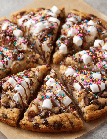 Chocolate Chip Cookie Pizza