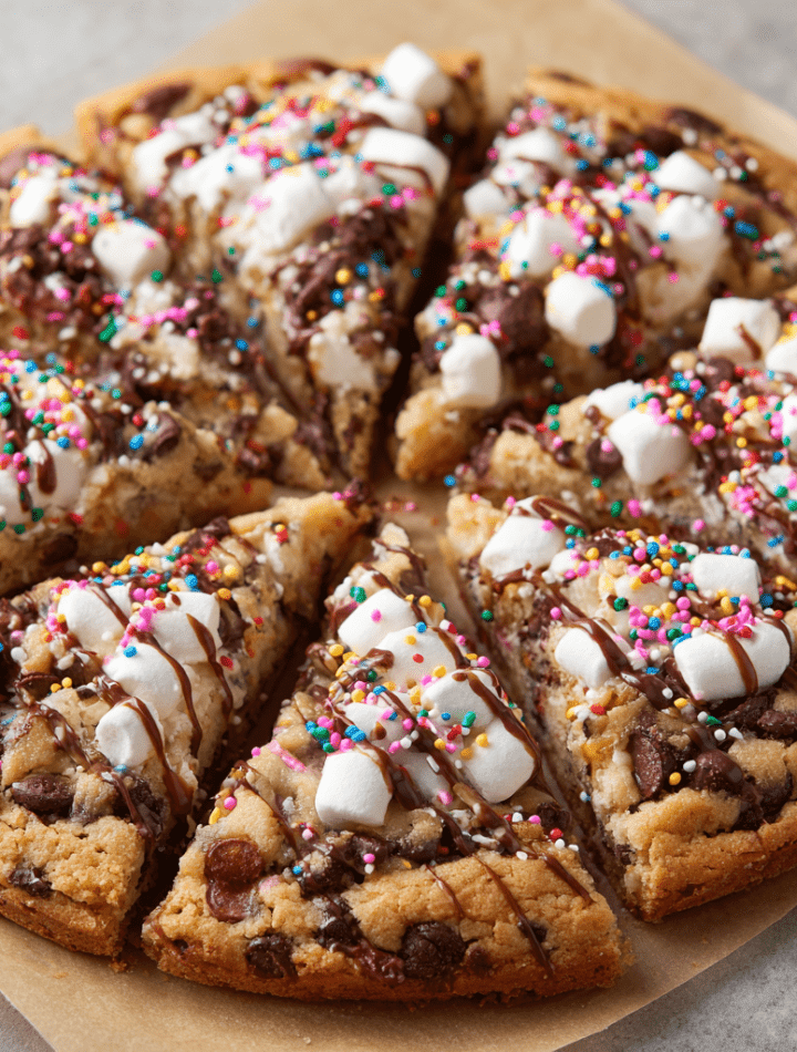 Chocolate Chip Cookie Pizza