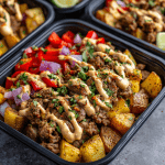 Fajita Beef Taco Meal Prep Bowls