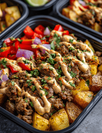 Fajita Beef Taco Meal Prep Bowls