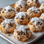 Snowflake Cookies with Chocolate Chips & Cornflakes