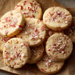 Peppermint Shortbread Cookies