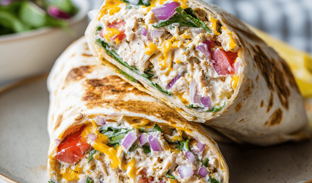 Healthy 10-Minute Tuna Melt Wrap