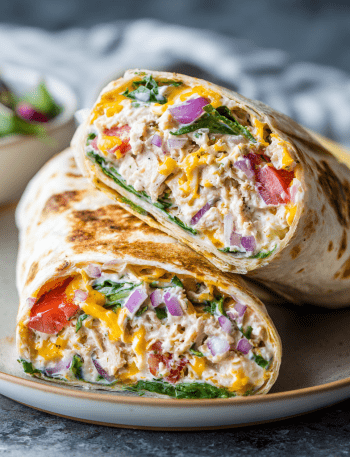 Healthy 10-Minute Tuna Melt Wrap