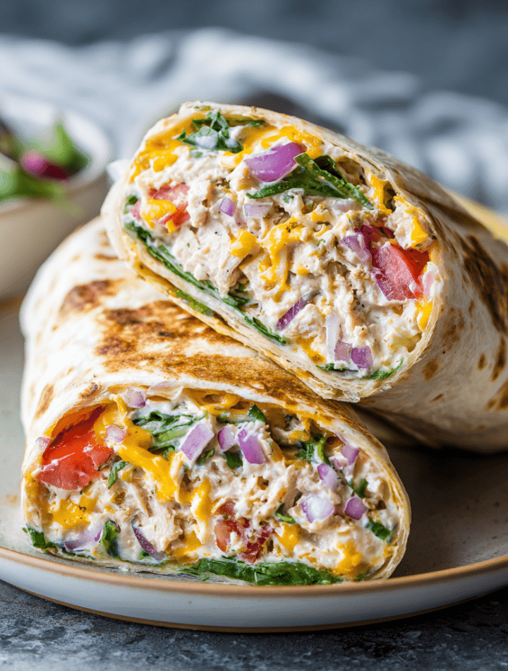 Healthy 10-Minute Tuna Melt Wrap