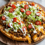 Easy Taco Pizza with Crescent Crust
