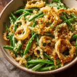 Garlic-Parmesan Panko Green Bean Casserole