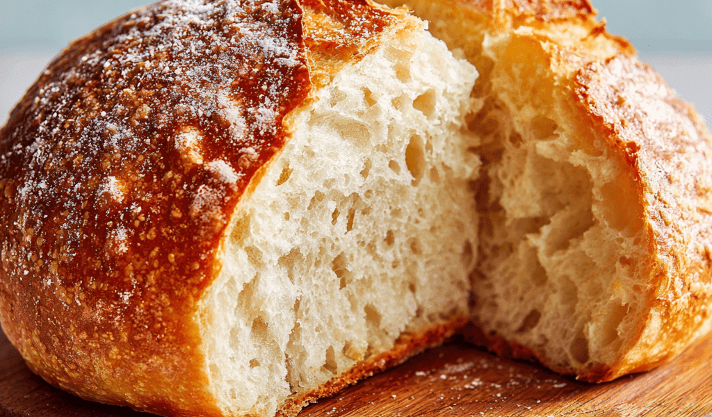 No-Knead Homemade Bread Recipe