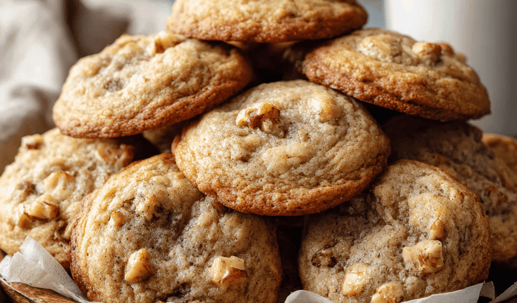 Soft Banana Bread Cookies