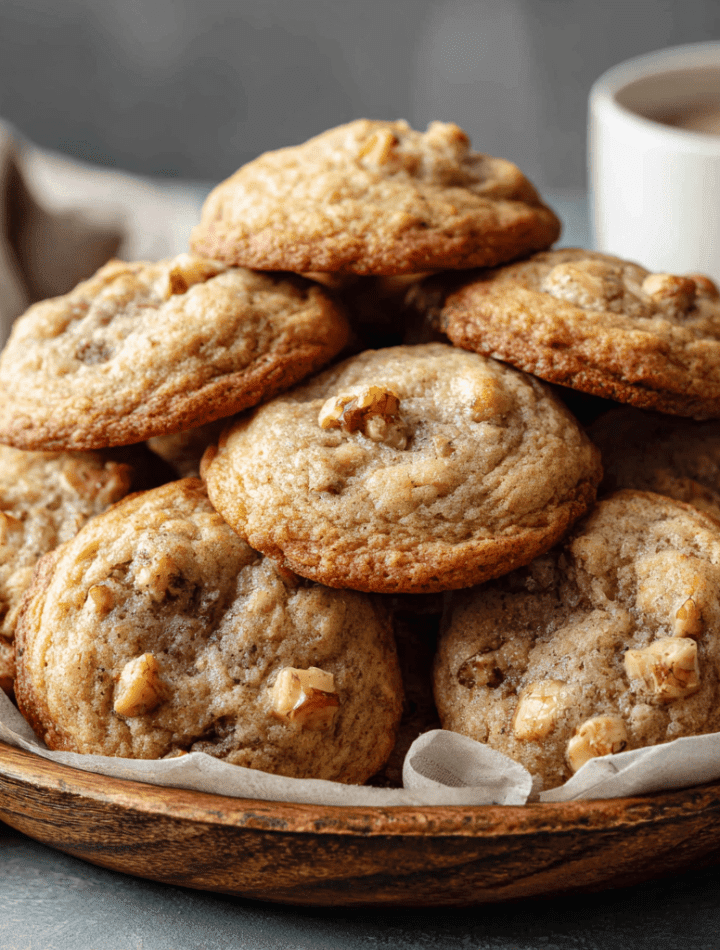 Soft Banana Bread Cookies