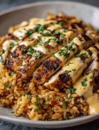 Easy Grilled Chicken Cheesy Rice