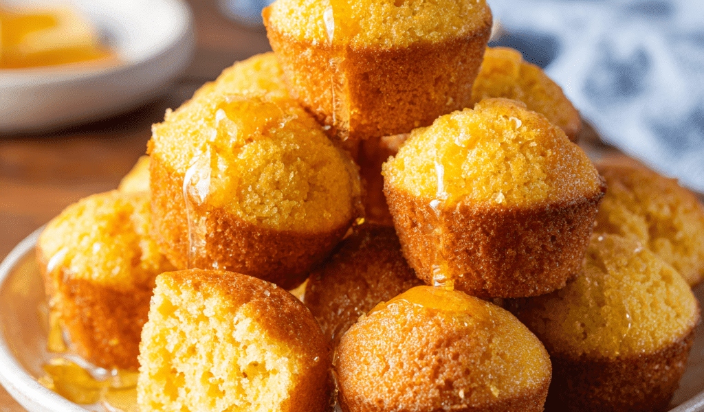 Honey Butter Cornbread Poppers