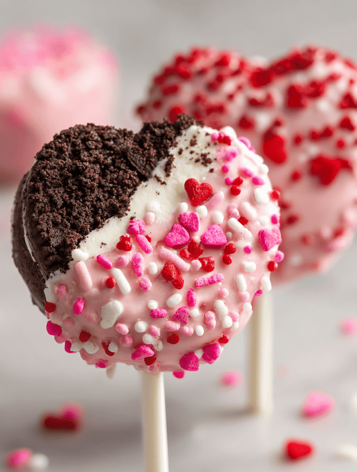 Valentine’s Day Oreo Pops