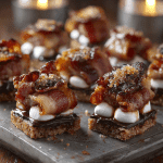 Sweet & Salty Bacon S'mores Bites