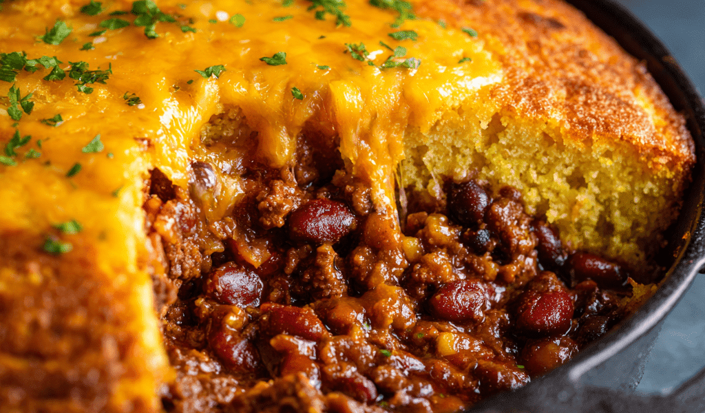 Chili Cornbread Casserole