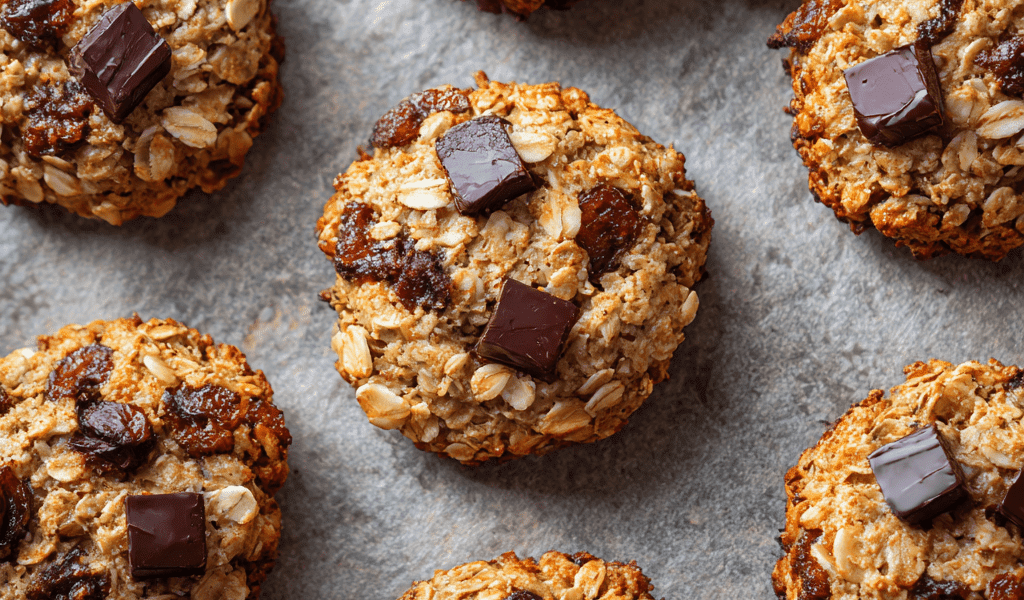 Healthy Banana Oat Cookies