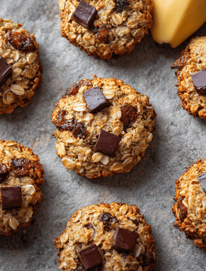 Healthy Banana Oat Cookies