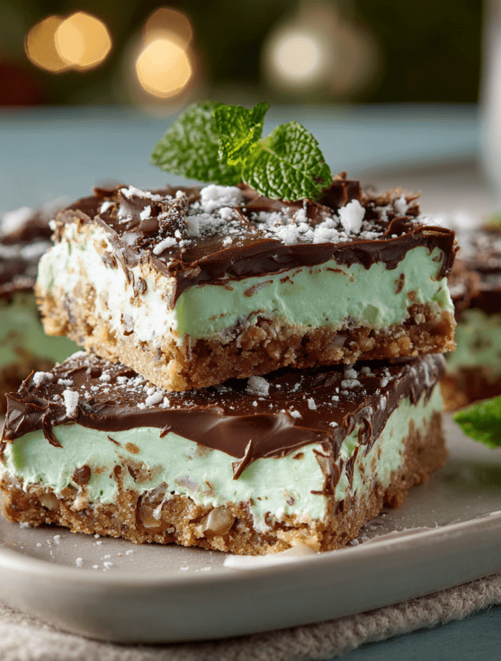 No-Bake Mint Squares