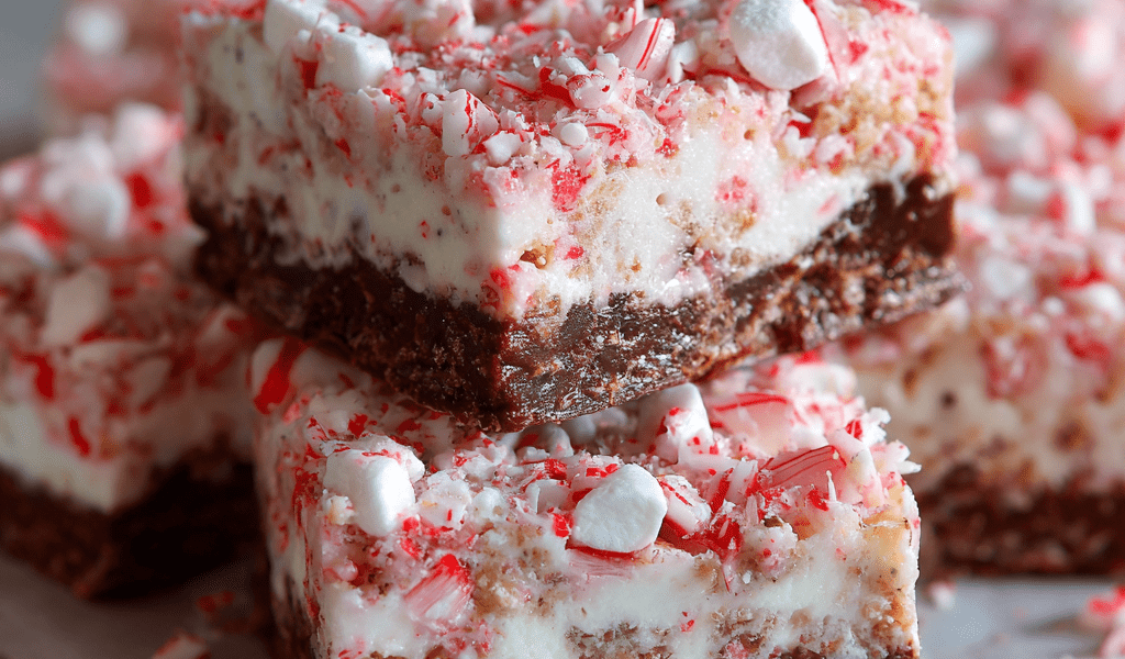 Peppermint Marshmallow Squares