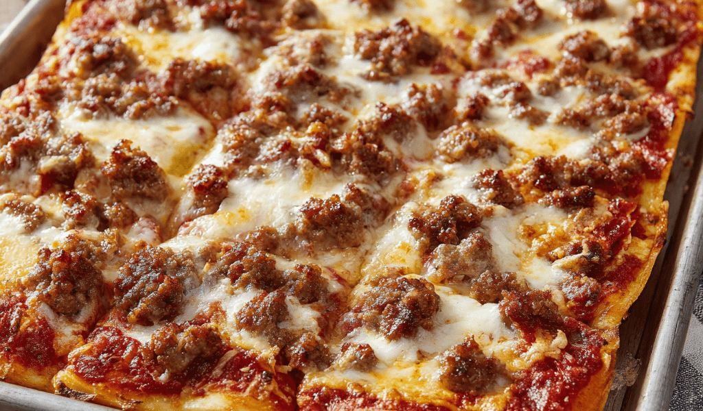 Old-School Cafeteria Pizza