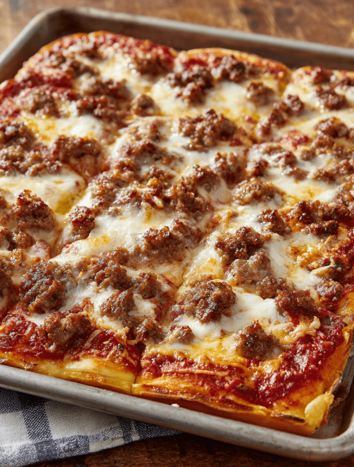 Old-School Cafeteria Pizza