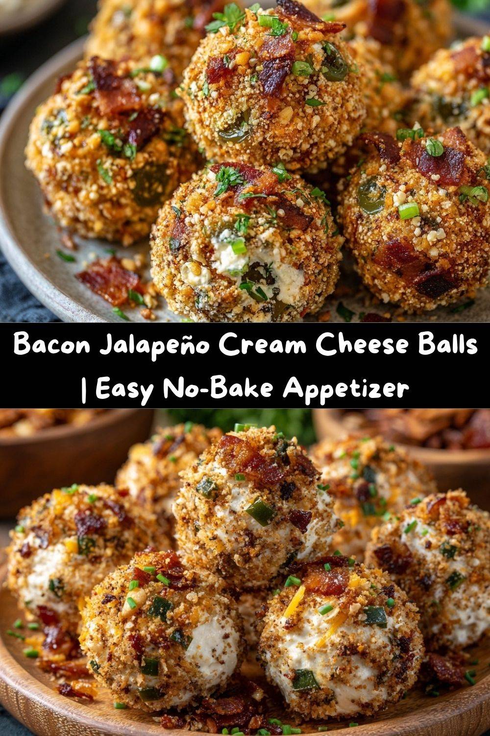 Bacon Jalapeño Cream Cheese Balls