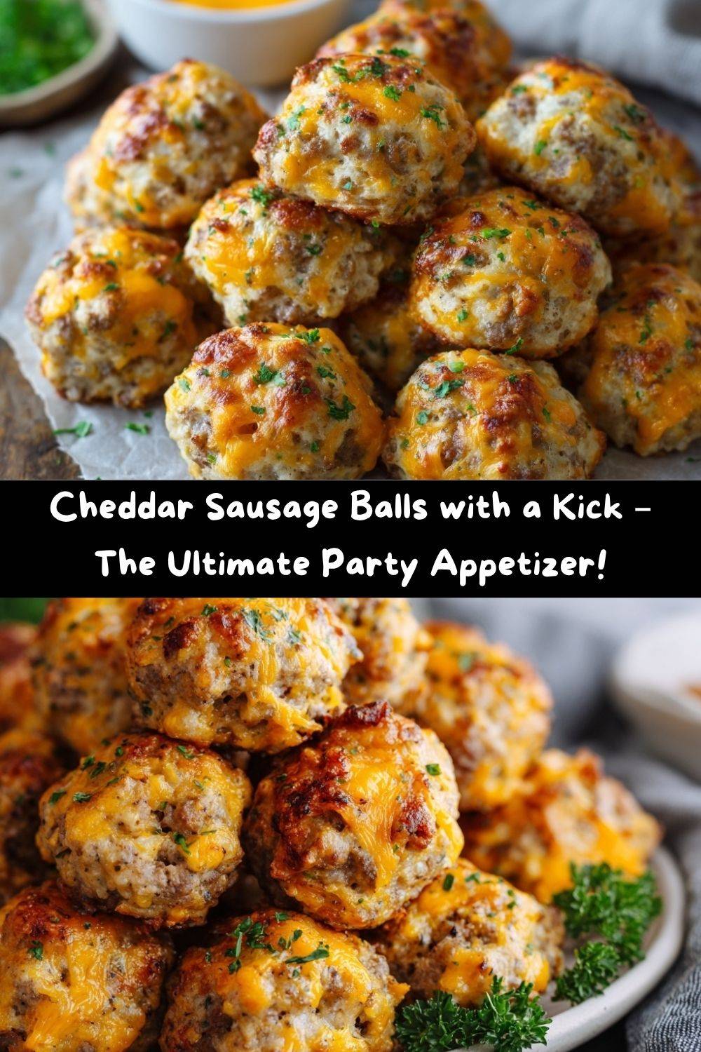 Cheddar Sausage Balls with a Kick
