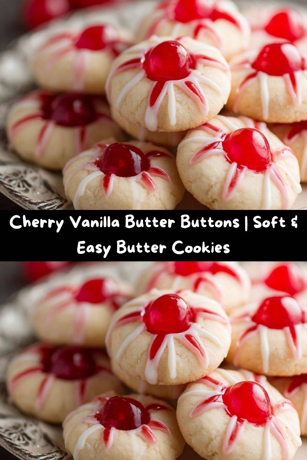 Cherry Vanilla Butter Buttons
