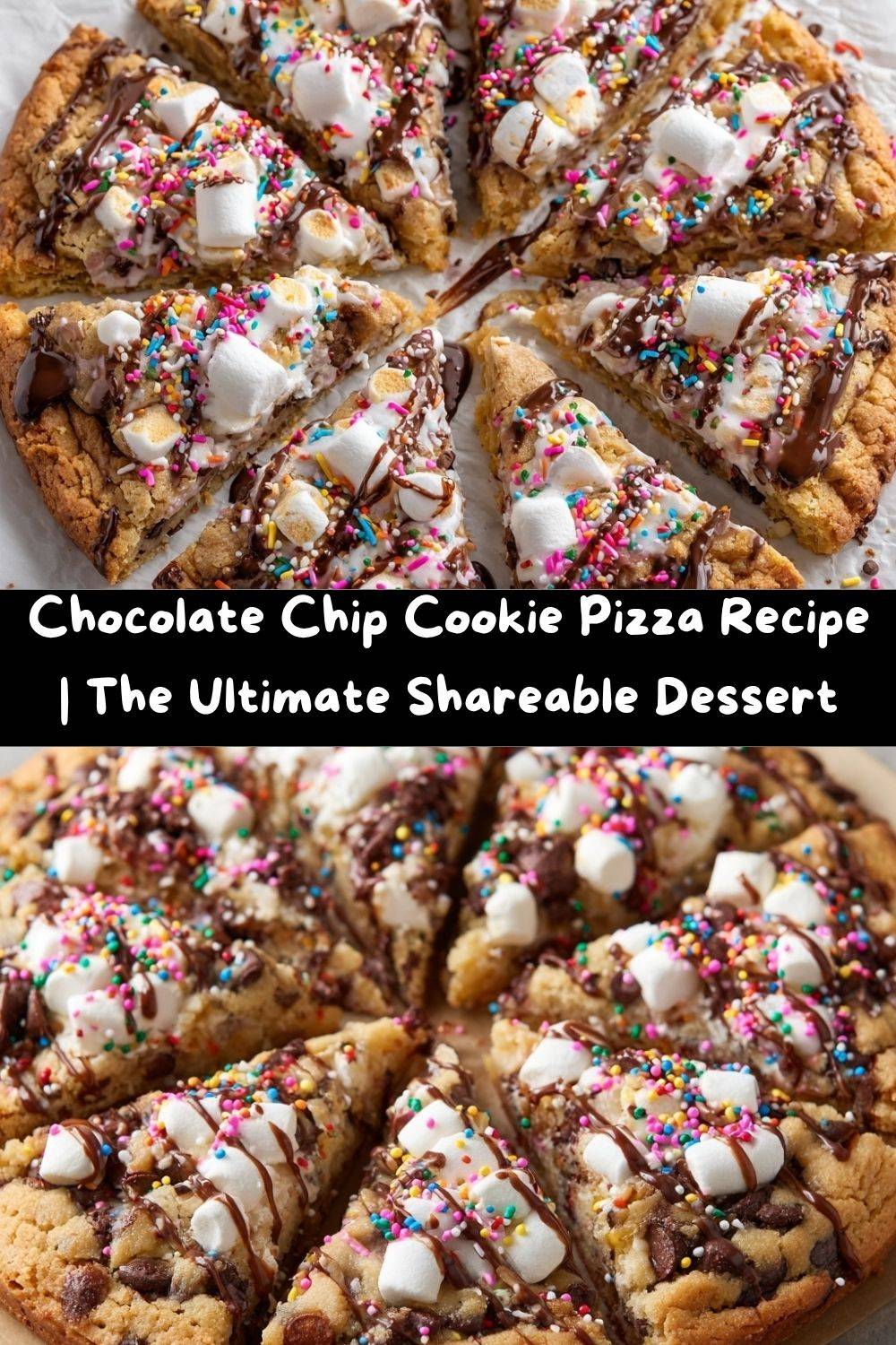 Chocolate Chip Cookie Pizza