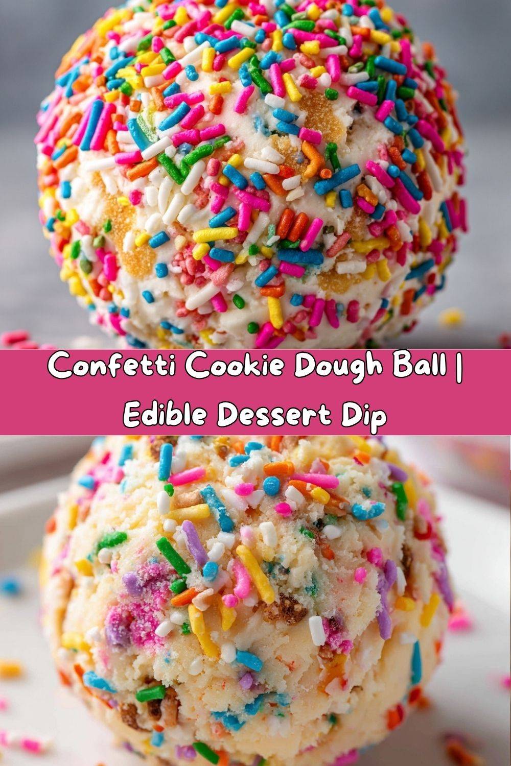 Confetti Cookie Dough Ball