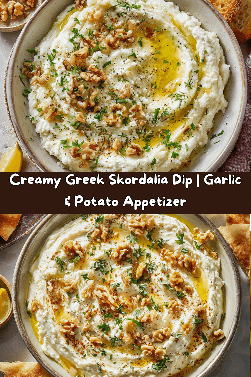 Skordalia (Greek Garlic-Potato Dip)