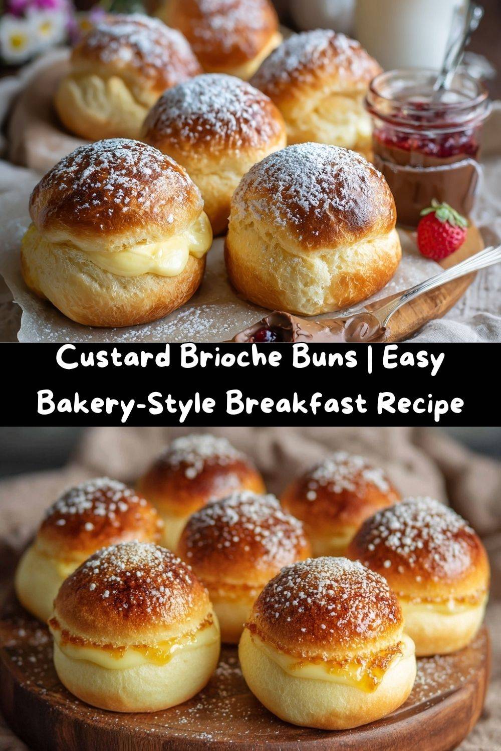 Custard Brioche Buns