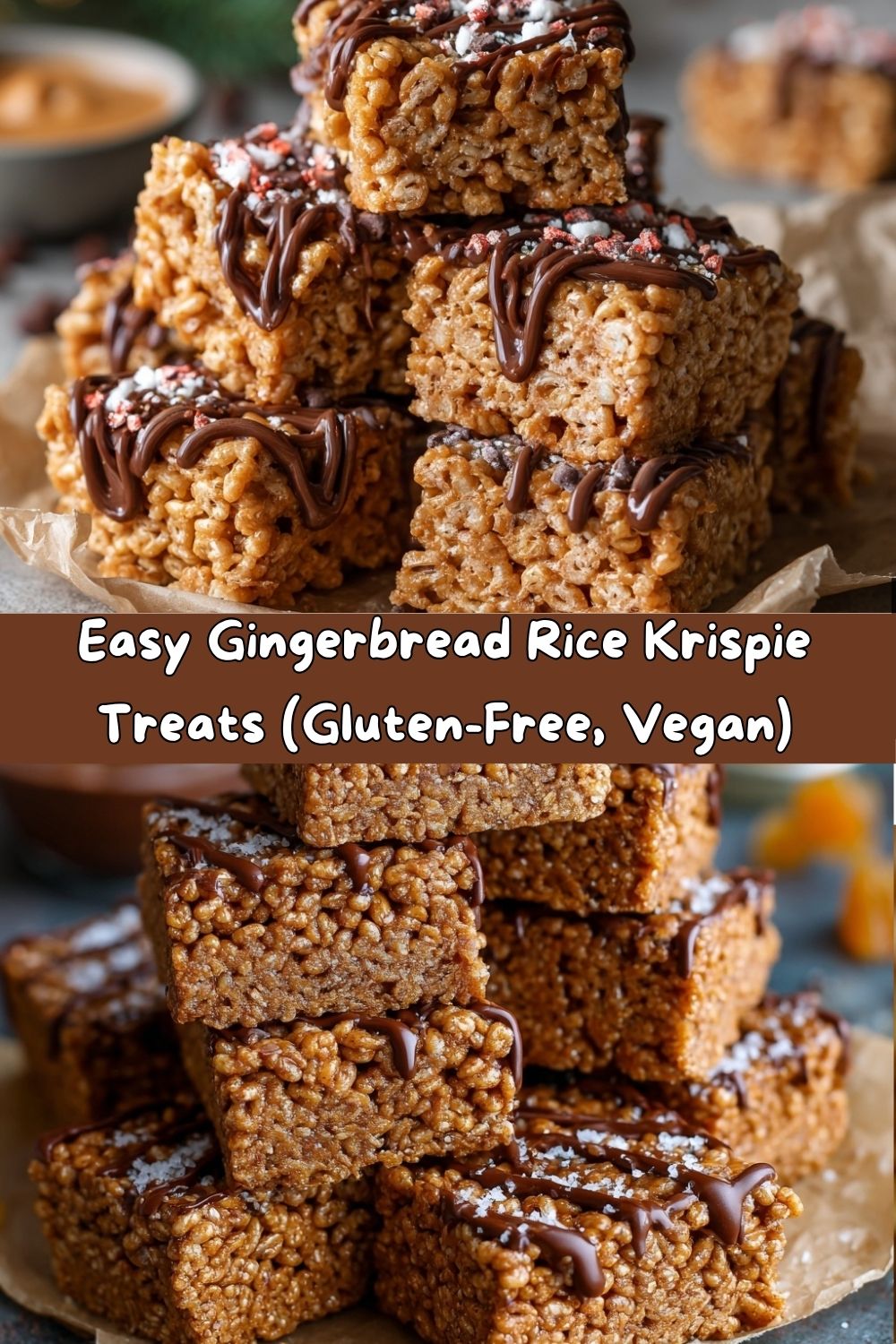 Gingerbread Rice Krispie Treats