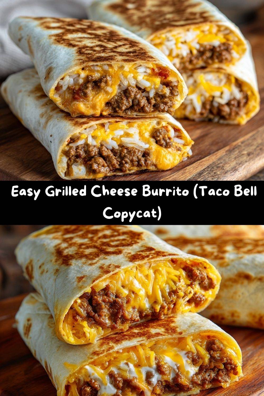 Easy Grilled Cheese Burrito