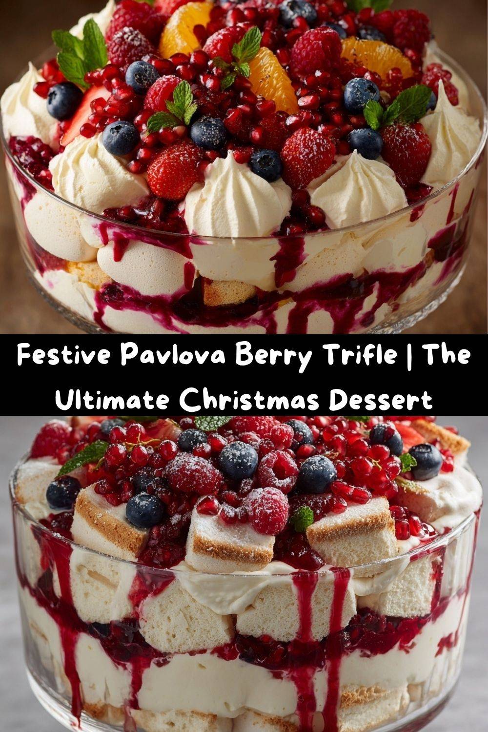 Festive Pavlova Berry Trifle