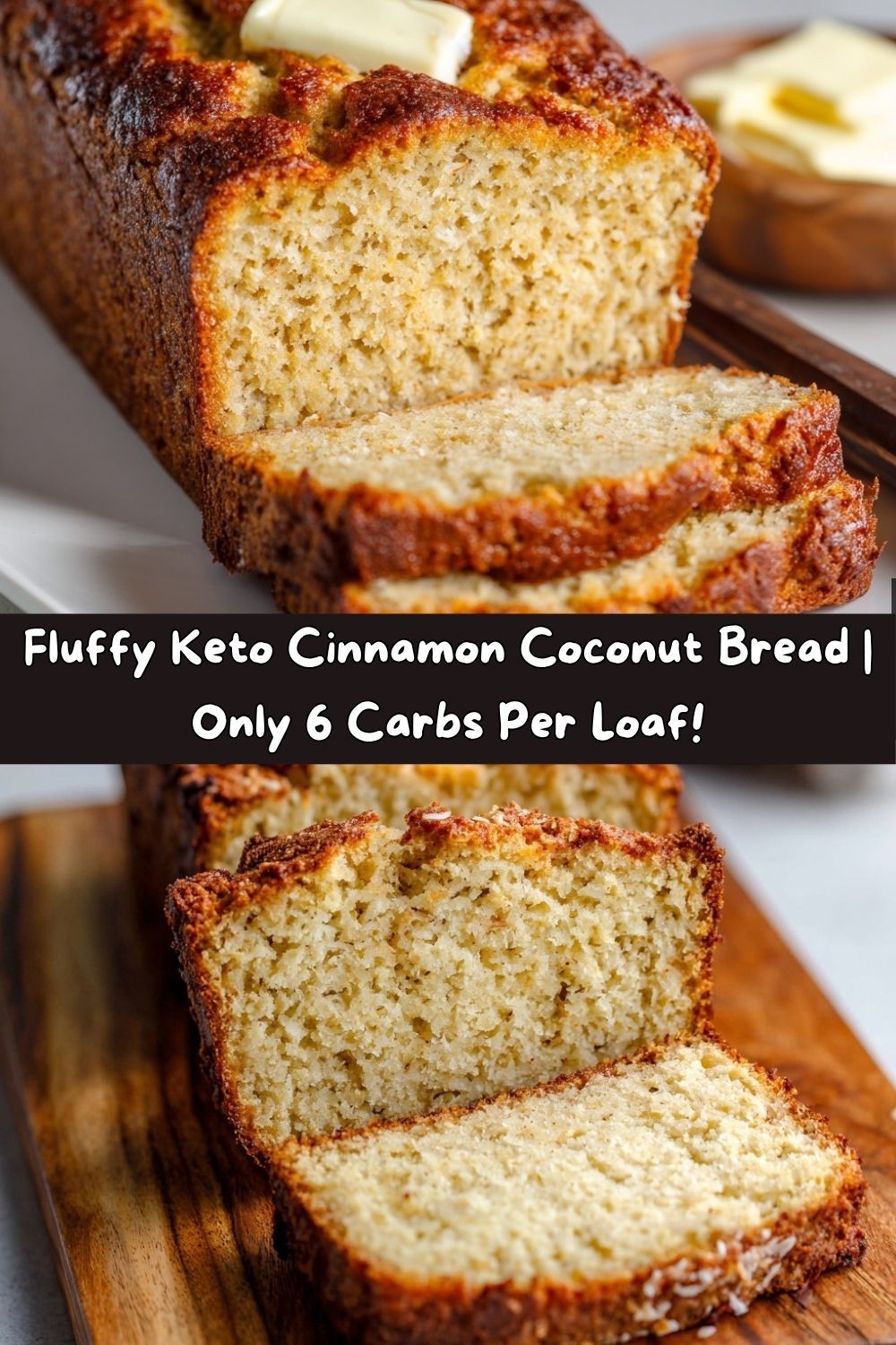 Keto Cinnamon Coconut Bread
