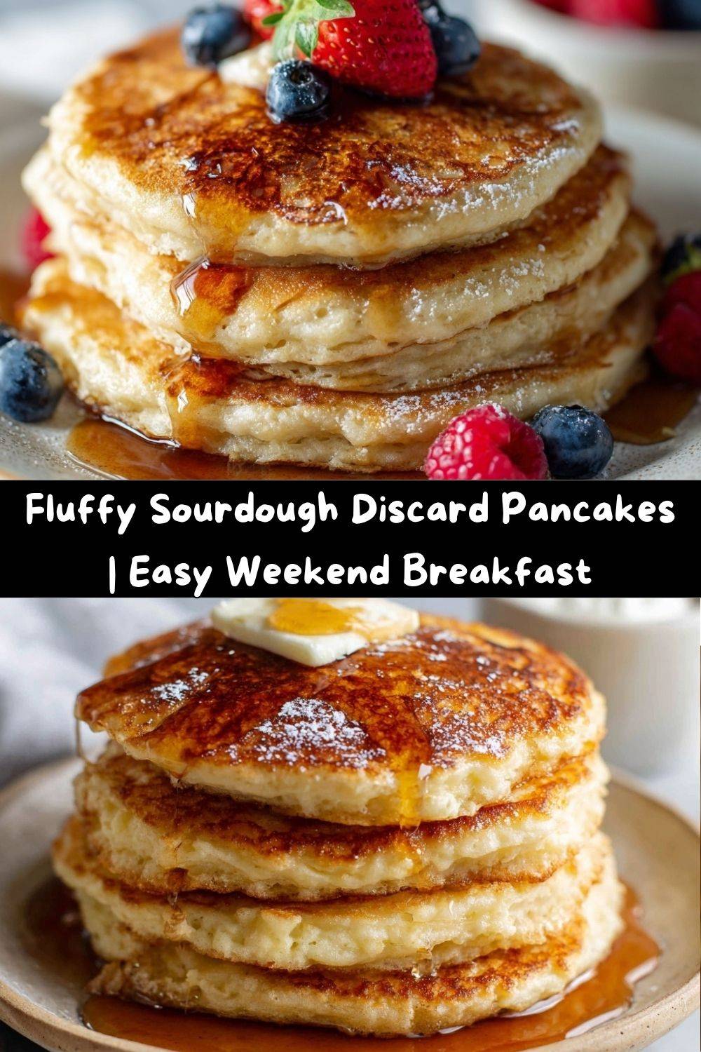 Fluffy Sourdough Discard Pancakes