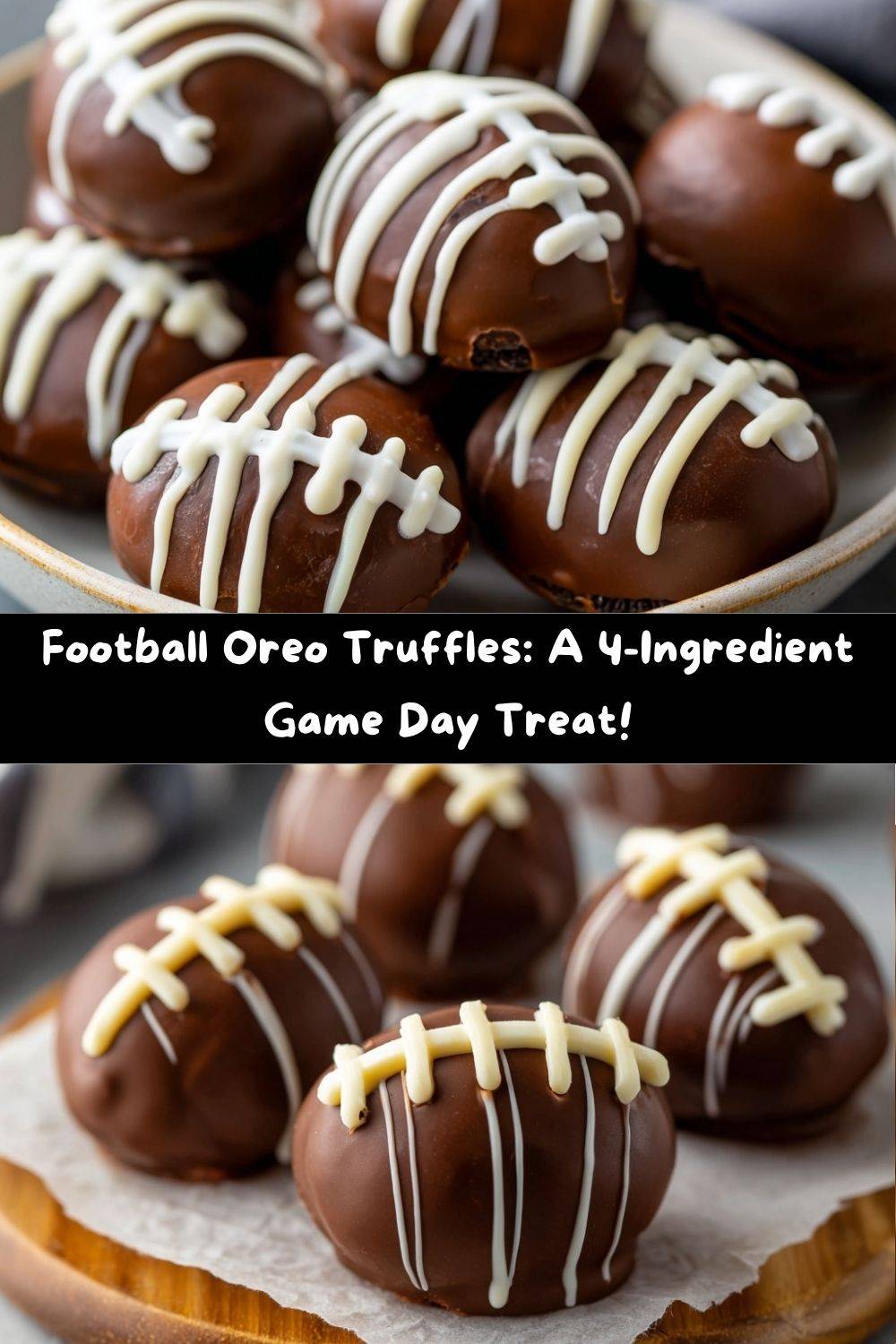 Football Oreo Truffles