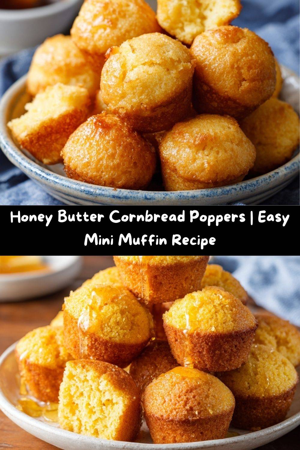 Honey Butter Cornbread Poppers