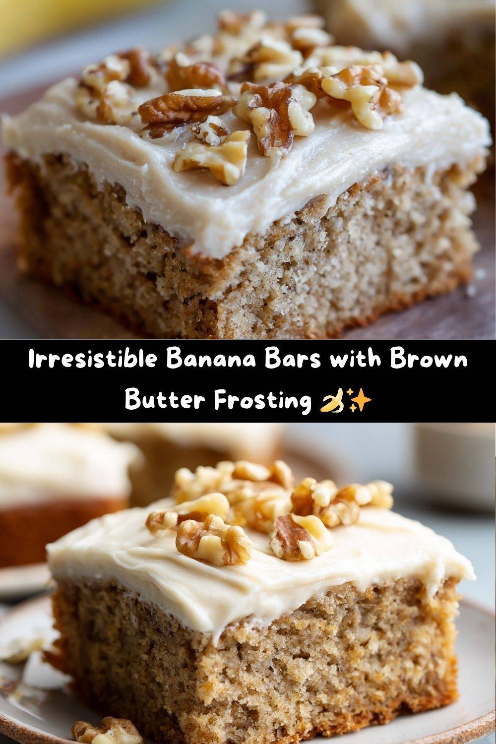 Banana Bars with Brown Butter Frosting