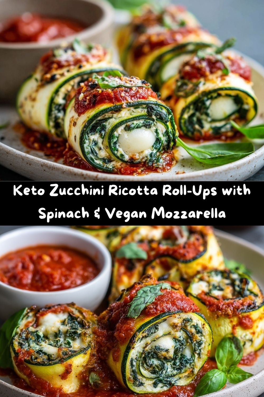 Keto Zucchini Ricotta Roll-Ups