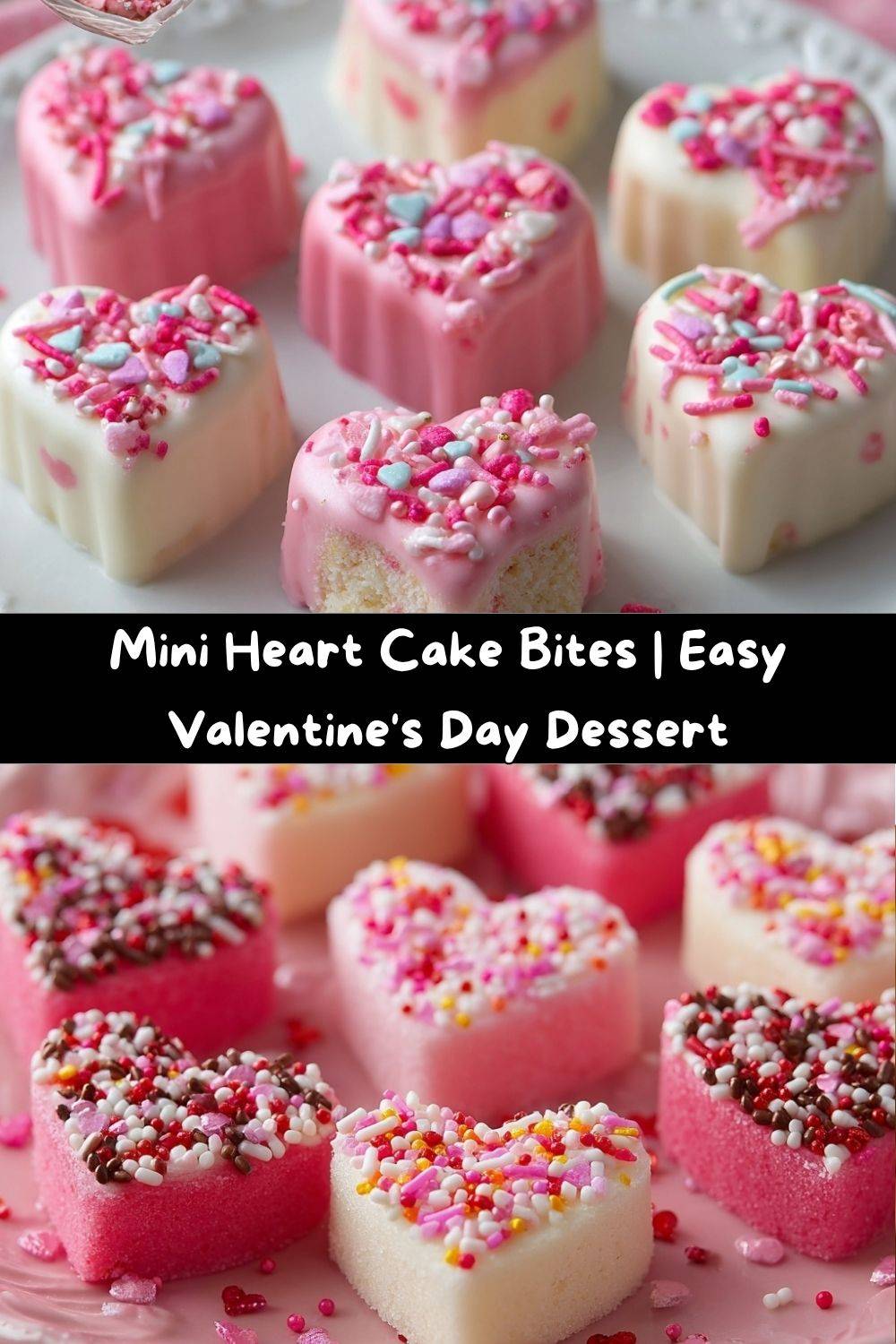 Mini Heart Cake Bites