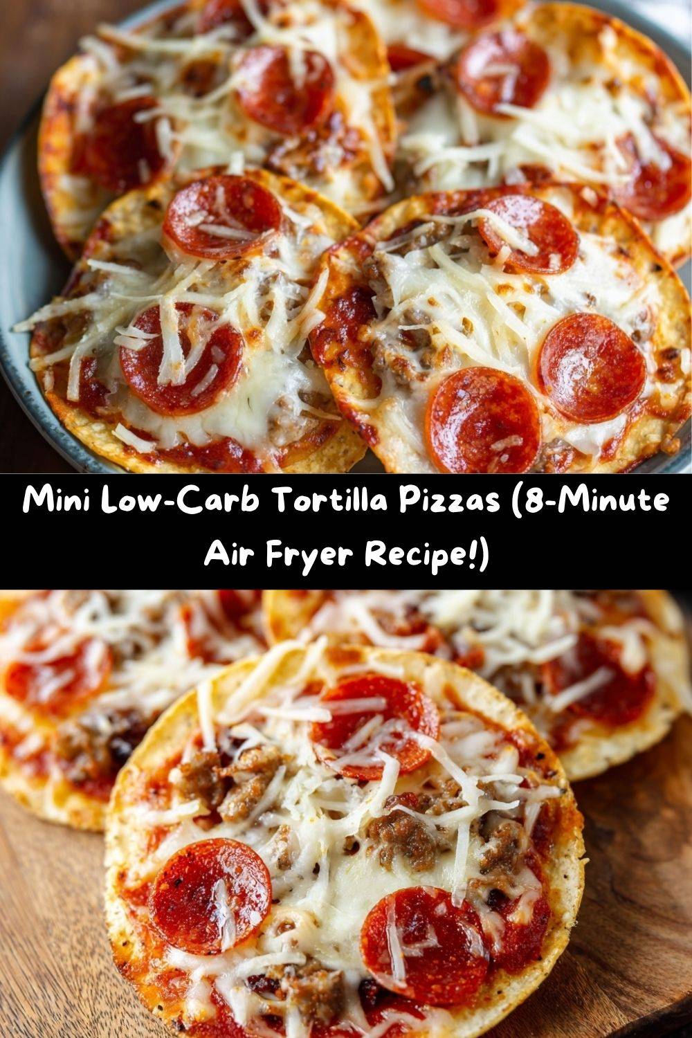 Mini Low-Carb Tortilla Pizzas