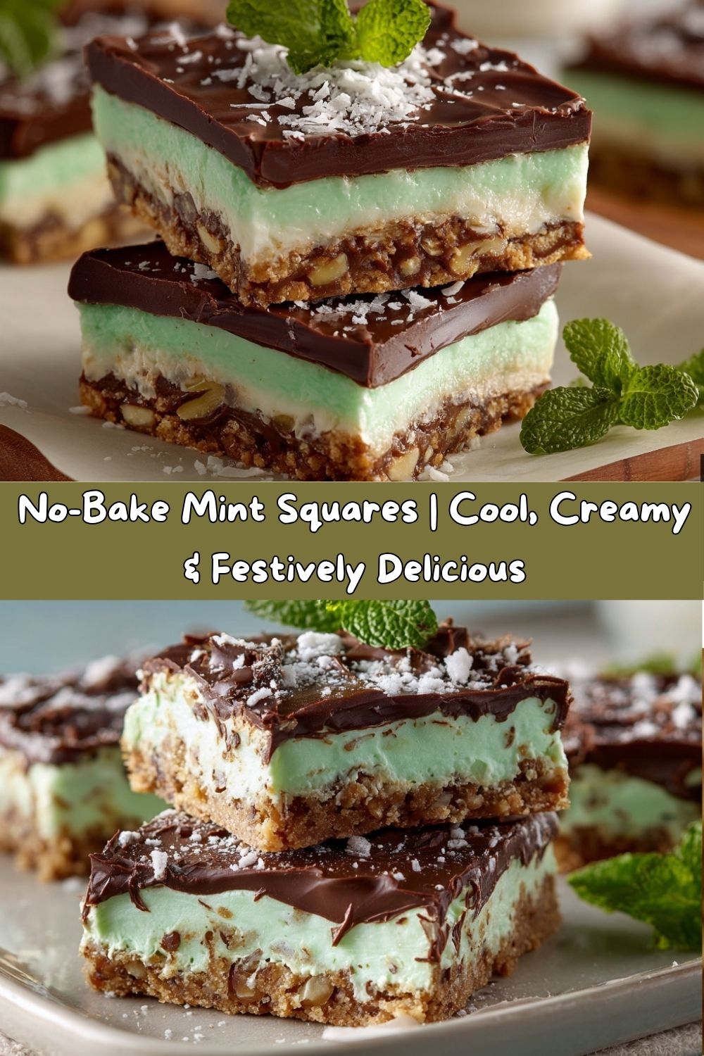 No-Bake Mint Squares