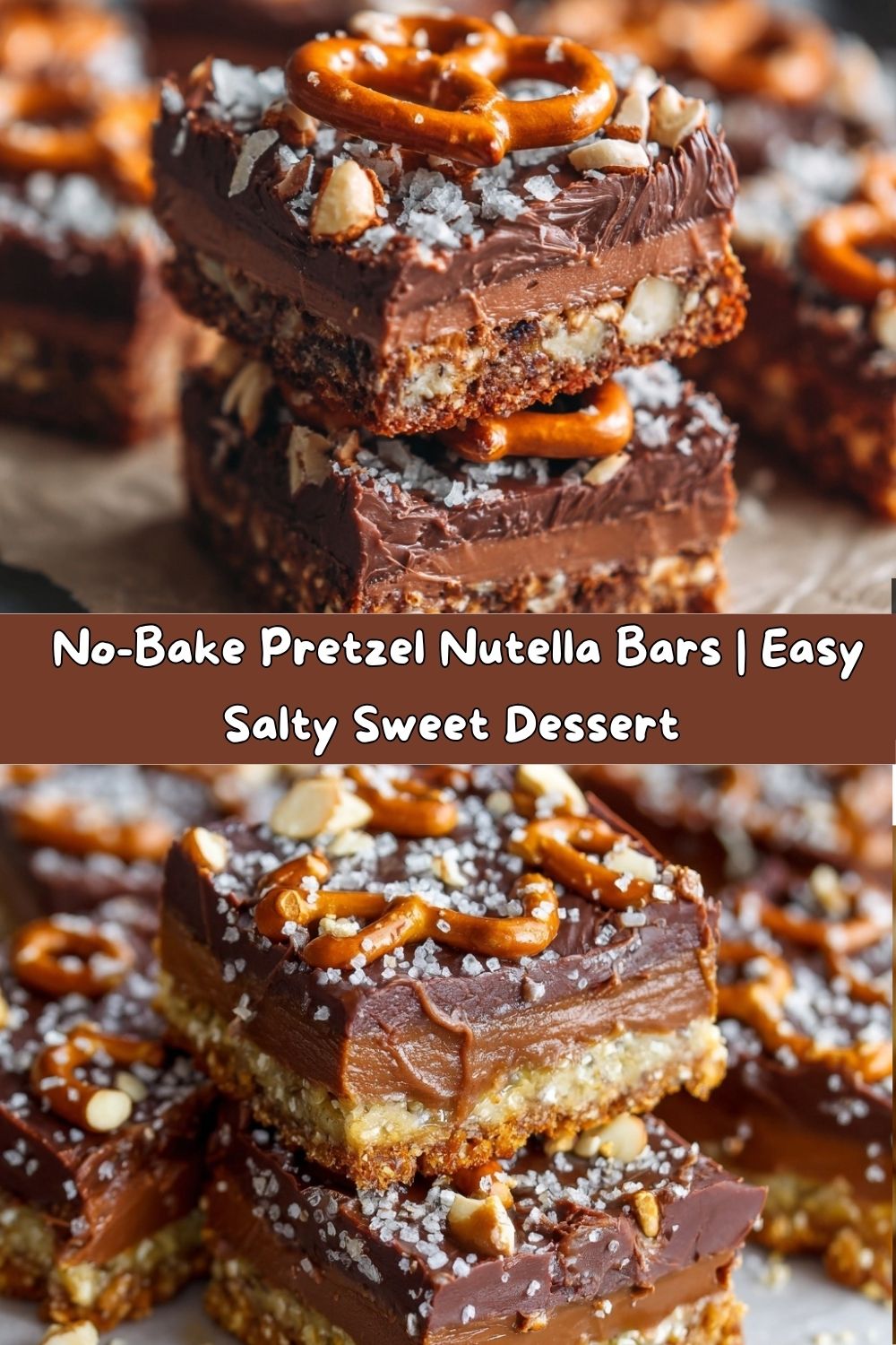 Pretzel Nutella Bars