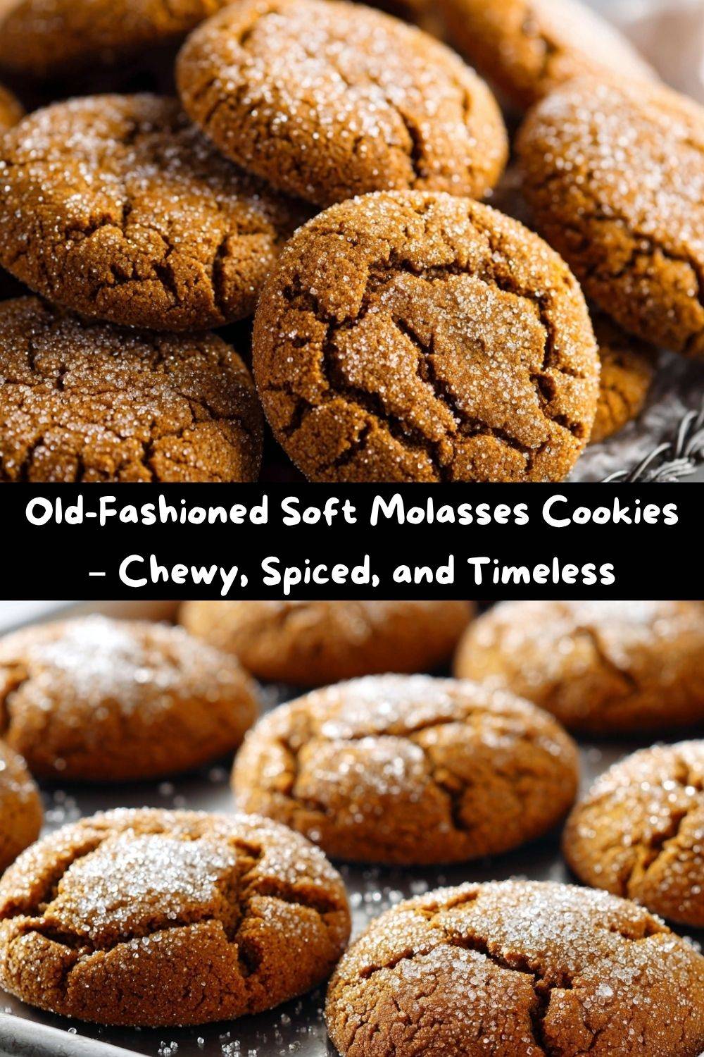 Old-Fashioned Soft Molasses Cookies