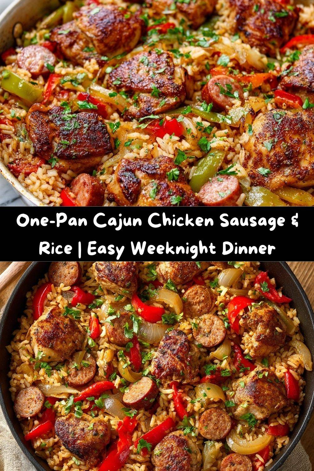 One-Pan Cajun Chicken Sausage & Rice