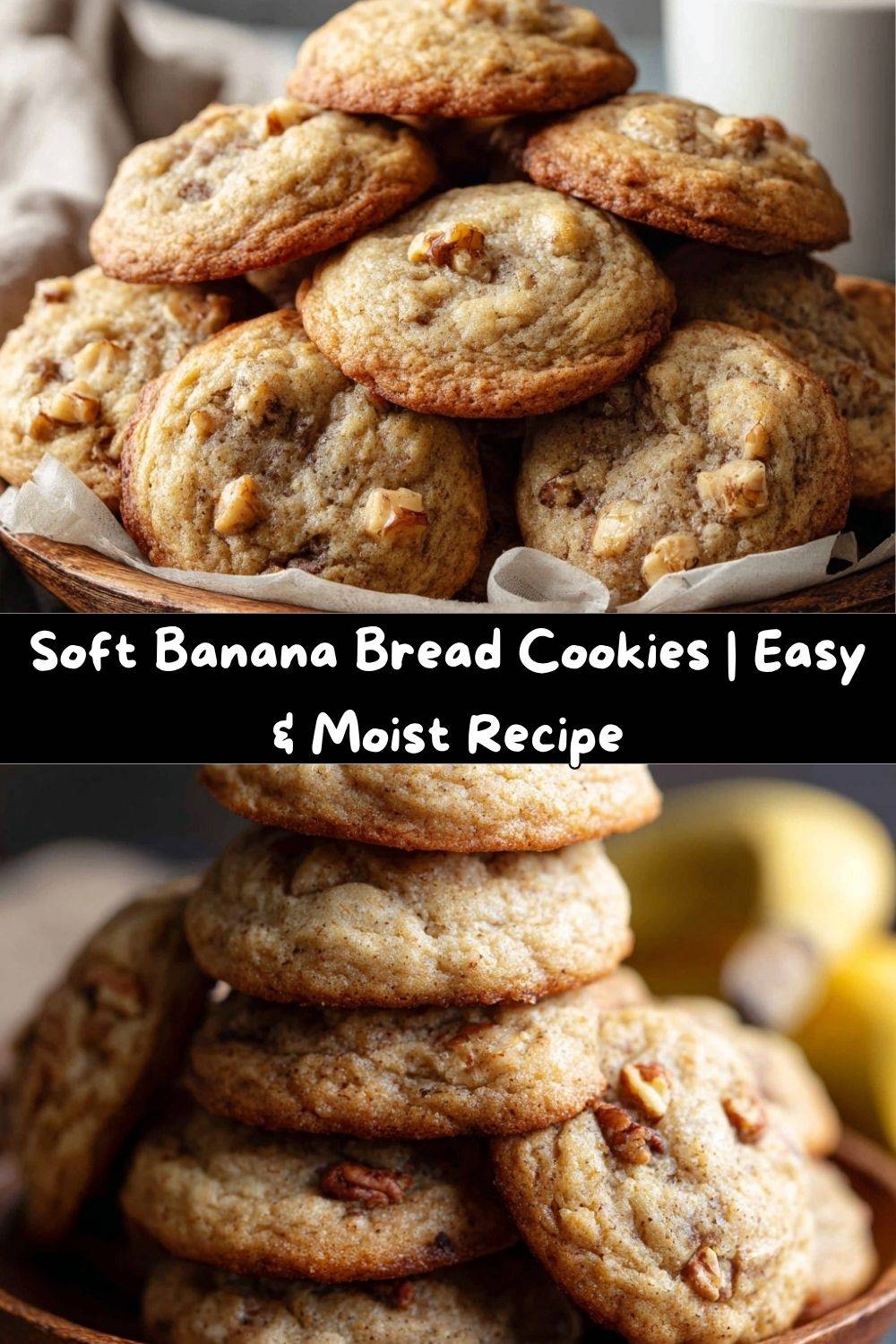 Soft Banana Bread Cookies