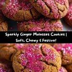 Sparkly Ginger Molasses Cookies